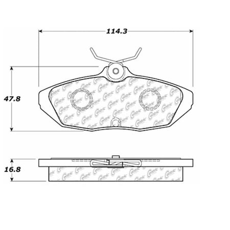Centric Parts Centric Premium Pads, 300.05990 300.05990
